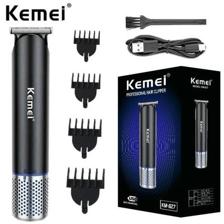 للرجال KEMEI ماكينة قص الشعر السوداء من