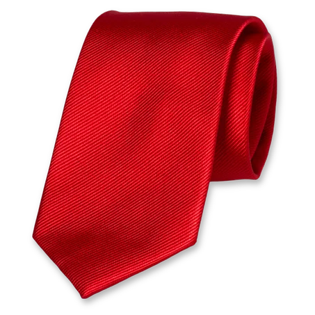 Cravate Rouge Tomate  -  Soie