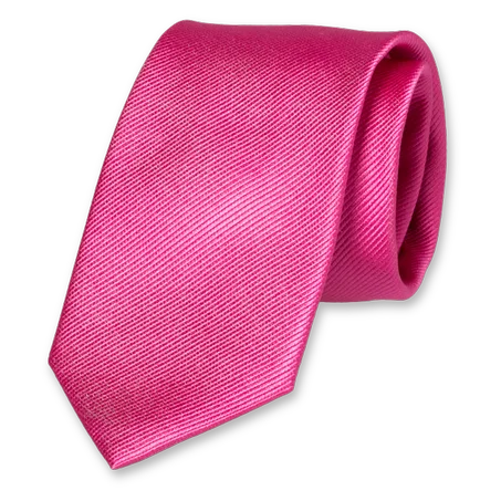 Cravate Rose Vif - Soie