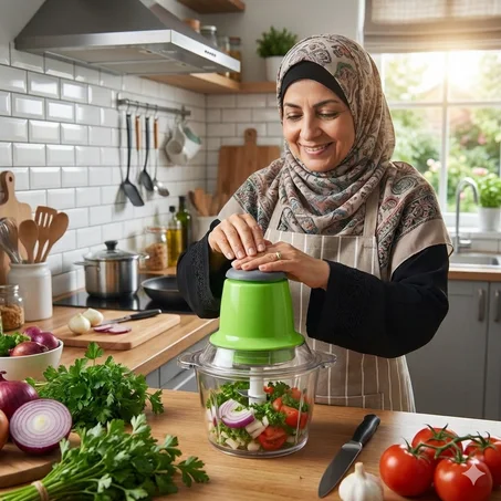 🥕 قطاعة خضروات كهربائية متعددة الوظائف