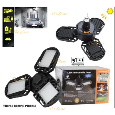 Led deformable rechargeable lamp(3lamps)-solar & USB rechargeable