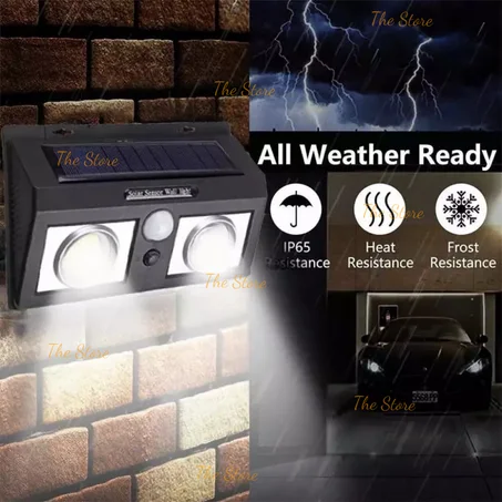 SOLAR POWERED COB WALL LIGHT