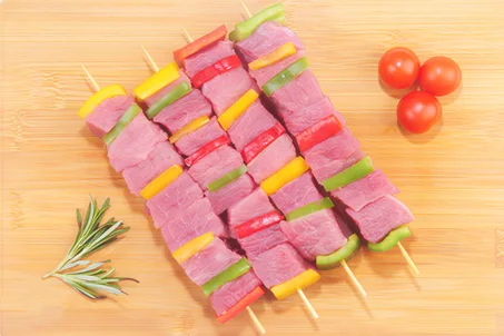 قطع اعلى فخذ الديك الرومي - Brochettes De Cuisse De Dinde
