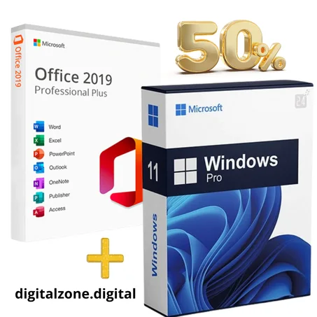 Windows, 11 Pro + Ms Office -2019 Professional Plus