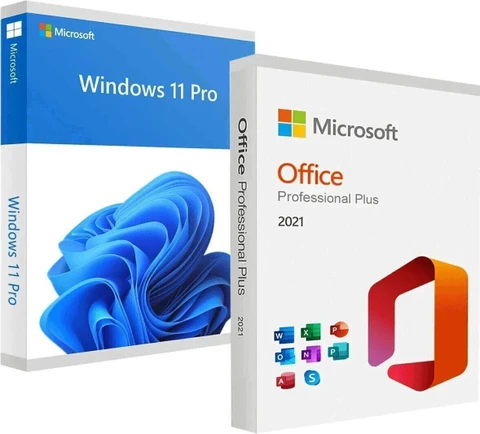 Windows, 11 Pro + Office 2021 Pro Plus 1 PC Activation Lifetime
