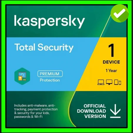 Kaspersky Total Security -2022 1 appareil 1 an