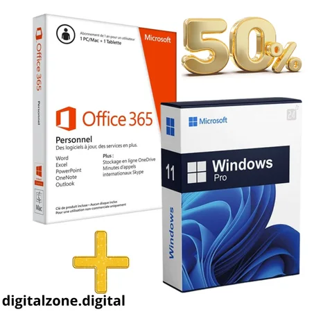 Windows, 11 Pro + Account -Microsooft Office 365 Pro Plus 5 devices