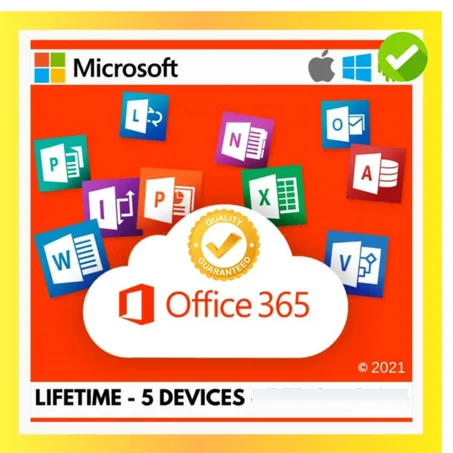 Account -Microsooft Office 365 Pro Plus 5 devices
