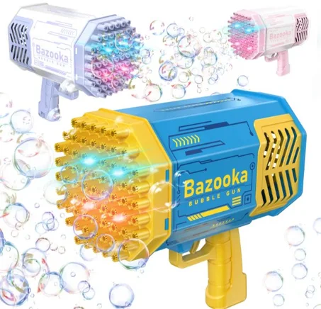 لعبة مسدس الفقاعات الصاروخي الكهربائي للأطفال