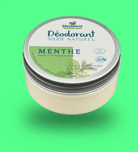 Déodorant solide  naturel  Menthe poivrée  100ml