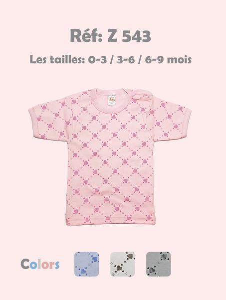 Tricot ov mc imp CR 3-6-9 mois