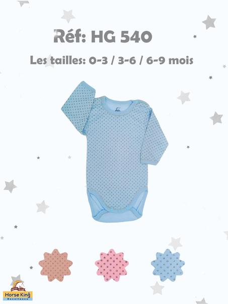 Body tricot ov ml glitter 3-6-9 mois