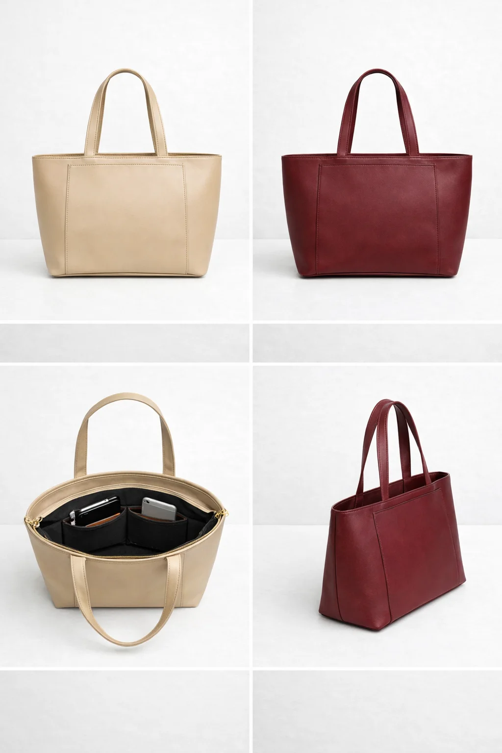 Grand sac Cabas en cuir - Bellasita®