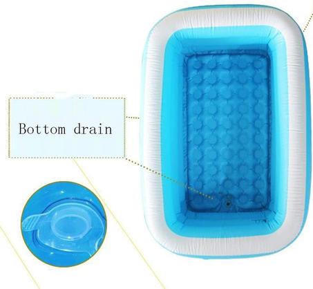 حوض استحمام قابل للطي هوائي/ مزدوج / عائلي / قابل للنفخ  كبير 2000 لتر  ( 305 سم×185سم×60سم )