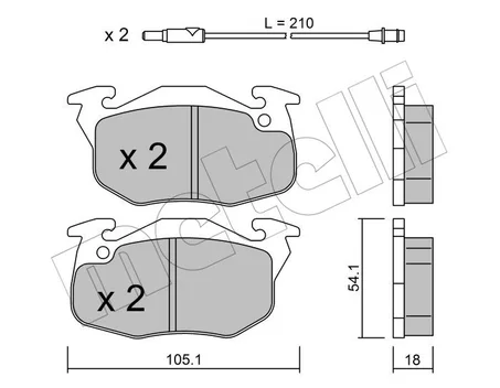 PLAQUITTES DE FRIEN METTELI FRI.TECH  : GDB327    / 22-0037-0