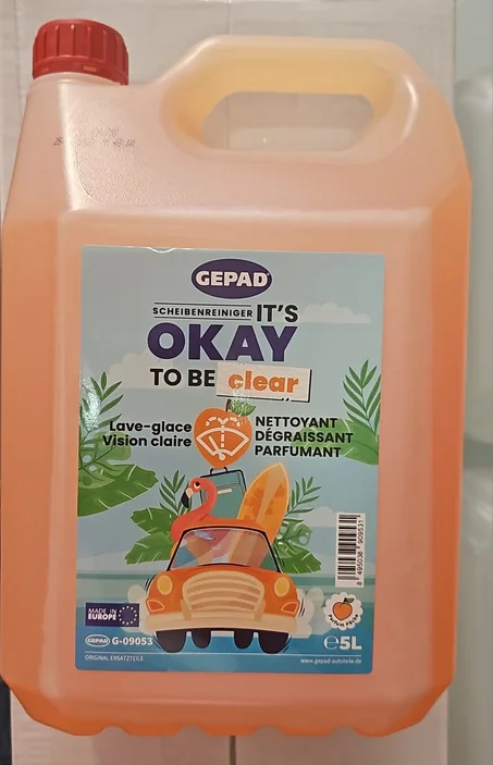 GEPAD - Liquide lave glace Orange 5 litres