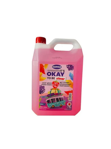 GEPAD - Liquide lave glace Fraise 5 litres ANTI-PLUIE