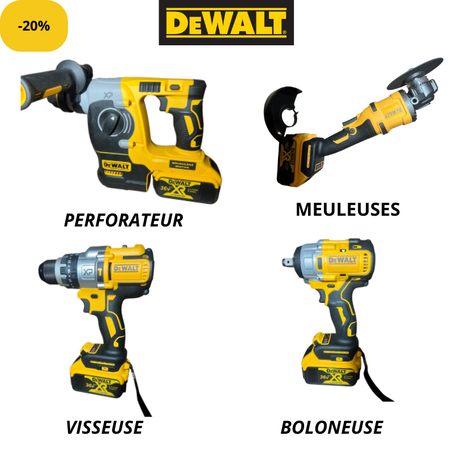KIT DEWALT -4 PIECES ET ACCESSOIRE
