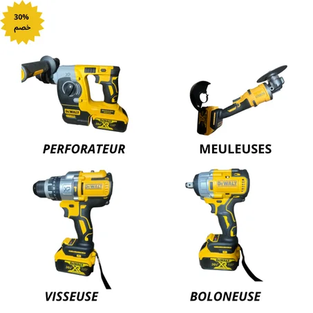 KIT DEWALT -4 PIECES ET ACCESSOIRE