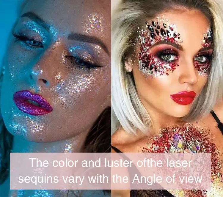 Multifunctional Glitter Gel – Eye, Nail, Hair & Body Makeup, Waterproof High-Gloss for Parties & Festivals