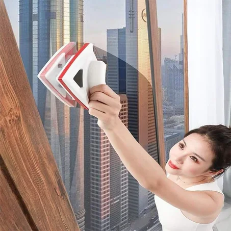 مساحة الزجاج المزدوجة الأصلية لتنظيف زجاج البيت بأكمله بطريقة سهلة وبسيطة جدا