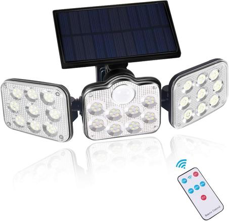 مصابيح حائط خارجية تعمل بالطاقة الشمسية بجهاز استشعار حركة