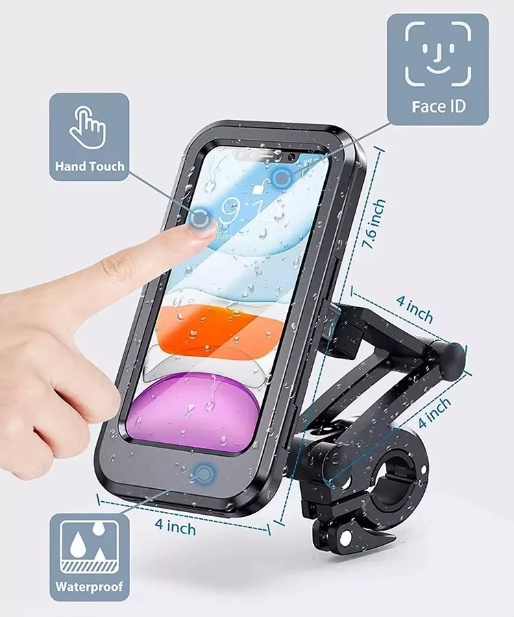 Support de téléphone portable étanche pour vélo