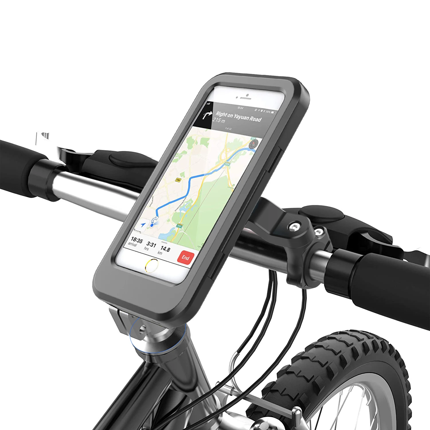 Support de téléphone portable étanche pour vélo