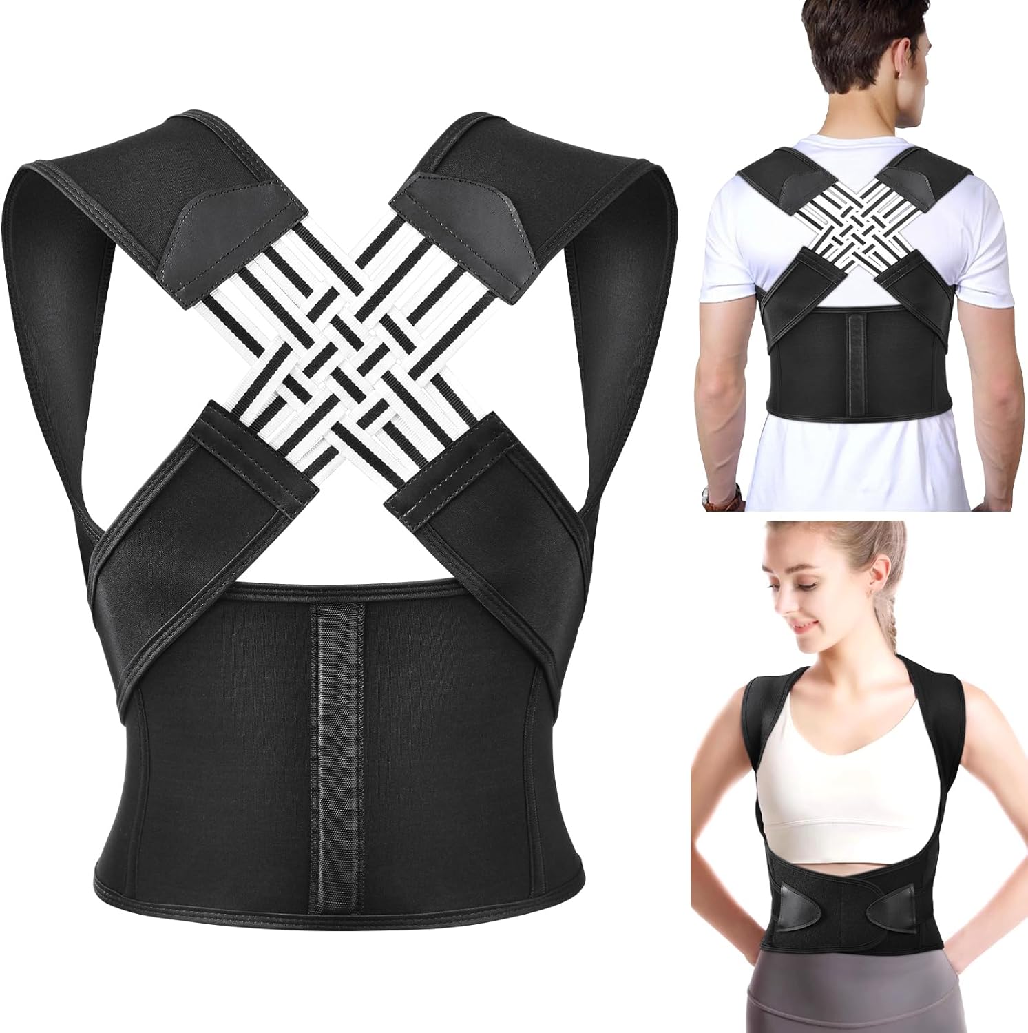 Ceinture correctrice de posture pour le dos et les épaules unisexe