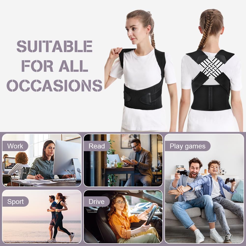Ceinture correctrice de posture pour le dos et les épaules unisexe
