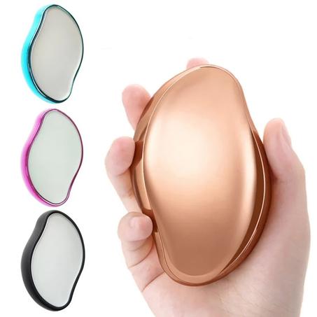 أداة إزالة الشعر الممحاة الكريستالية، ممحاة الشعر، مزيل الشعر الكريستالي الفيزيائي، كروم ذهبي وردي