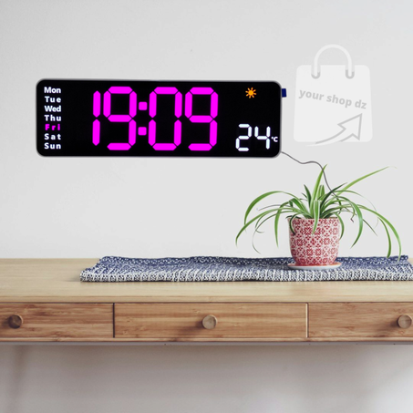 "ساعة حائط ذكية: مع تحكم عن بُعد، أناقة ووظائف متكاملة!"