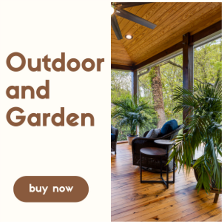 الحديقة والديكور الخارجي