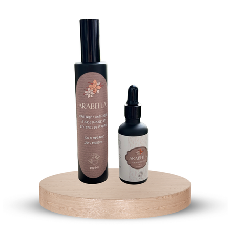 Duo Fortifiant et Hydratant : Huile Anti-Chute & Sérum Nourrissant