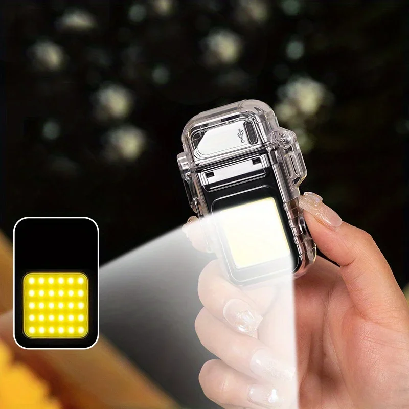 Allume-cigare de travail LED Portable transfrontalier, multifonctionnel, Arc électrique, Rechargeable, Flash puissant, lampes de poche USB, Torches