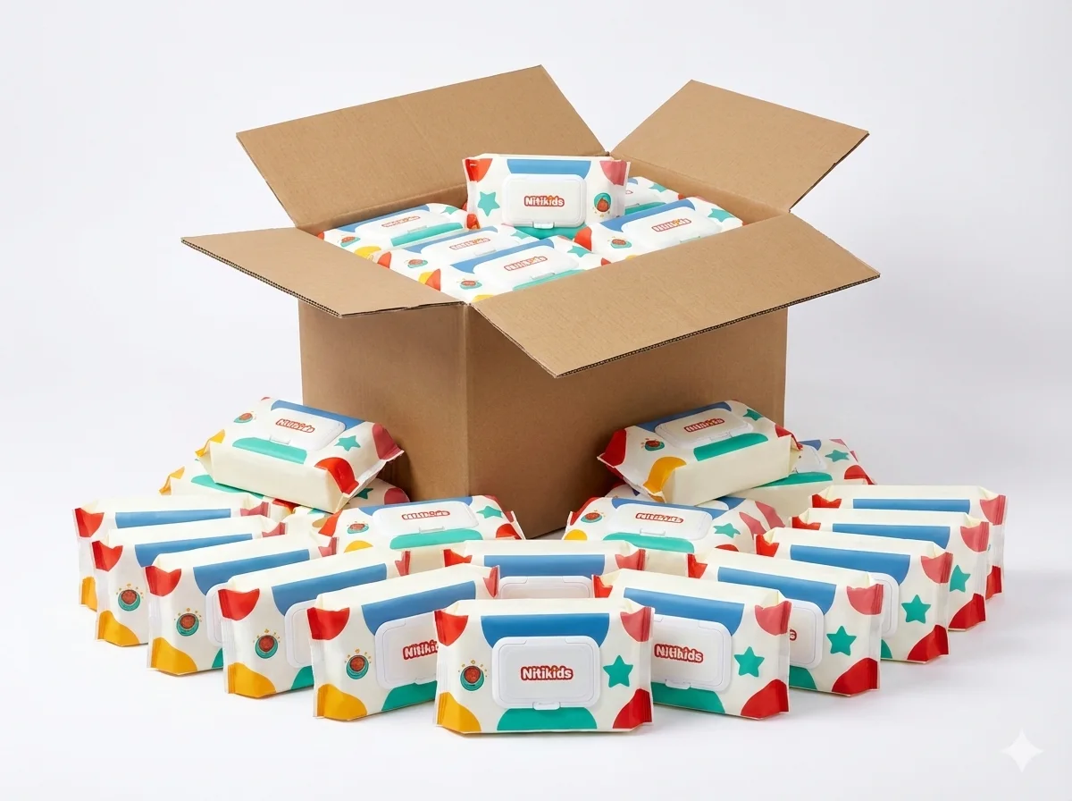 Pack Revendeur Lingettes Nitikids (24 Paquets) - Vente en Gros