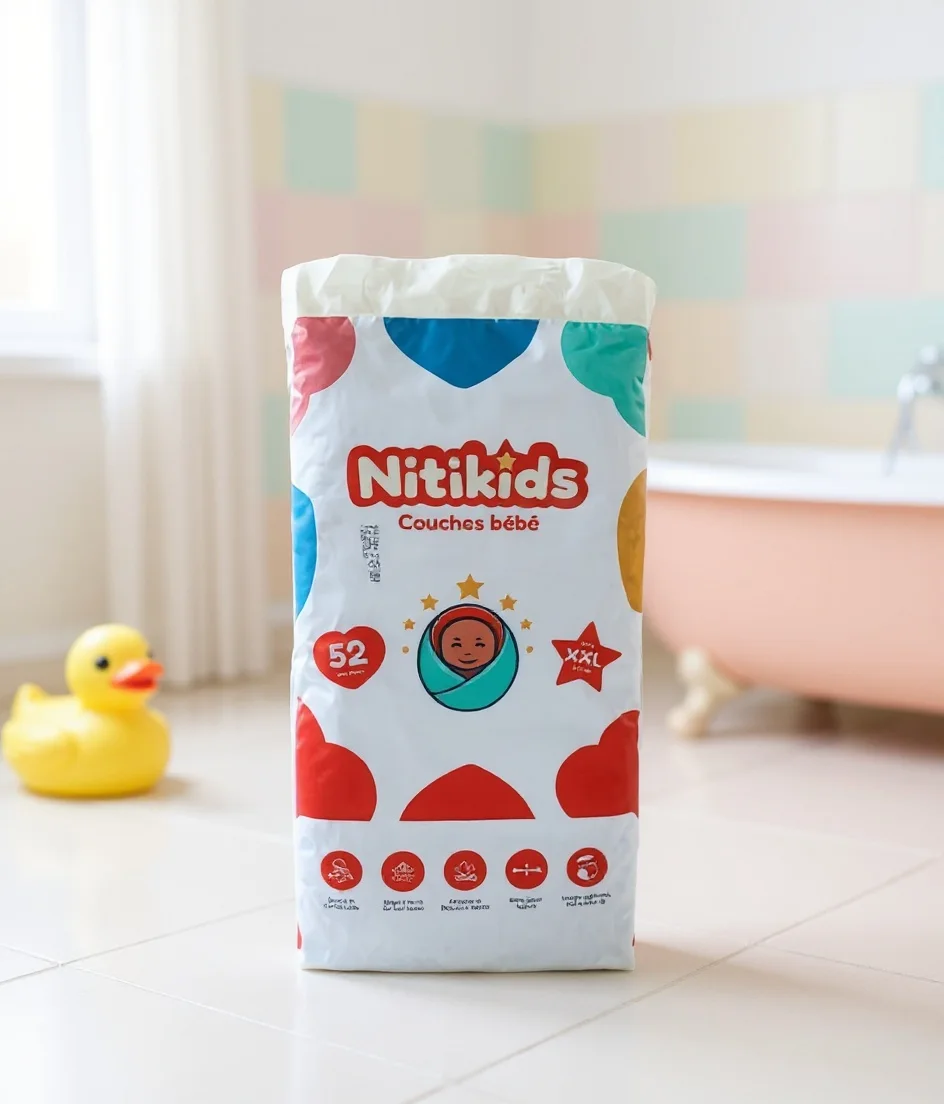 NITIKIDS TAILLE XXL (15-25 KG) - 52 COUCHES