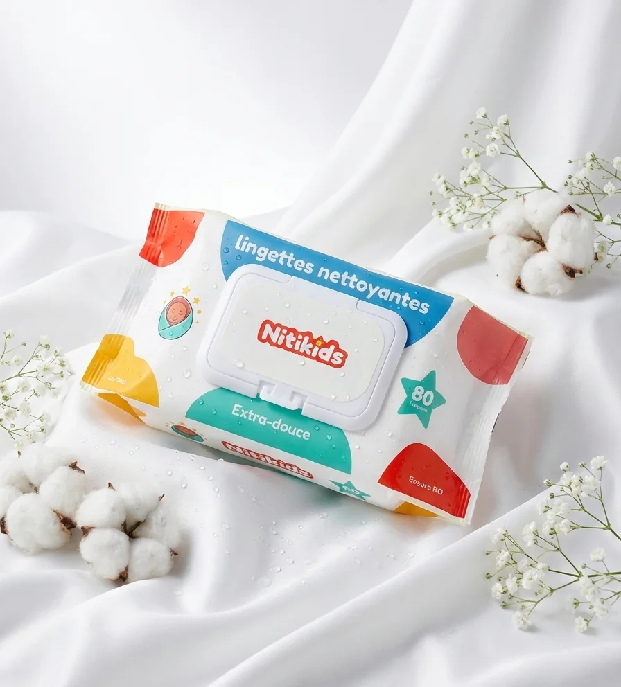 LINGETTES NITIKIDS À L'EAU PURE RO - 80 LINGETTES