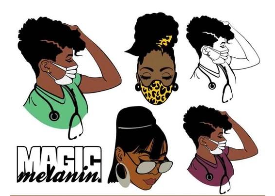 +1000 Afro women Svg bundle files