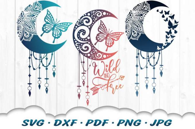 Mandala Butterfly Dreamcatcher SVG Bundle