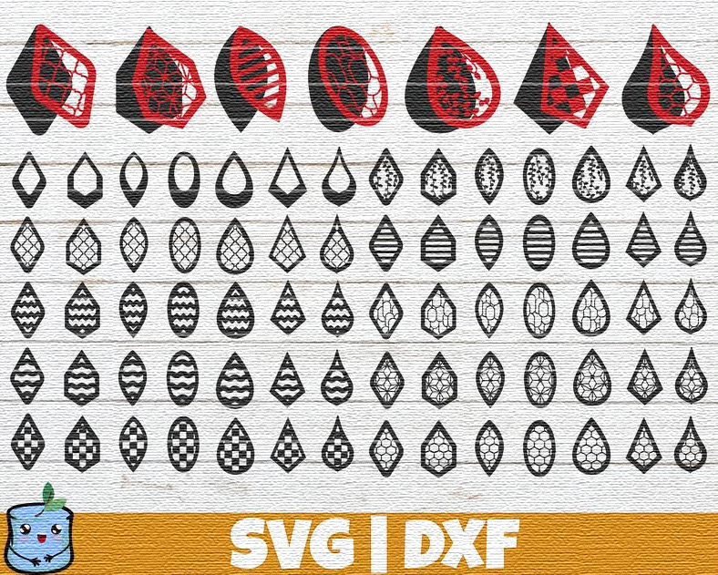 HUGE Earring SVG Bundle