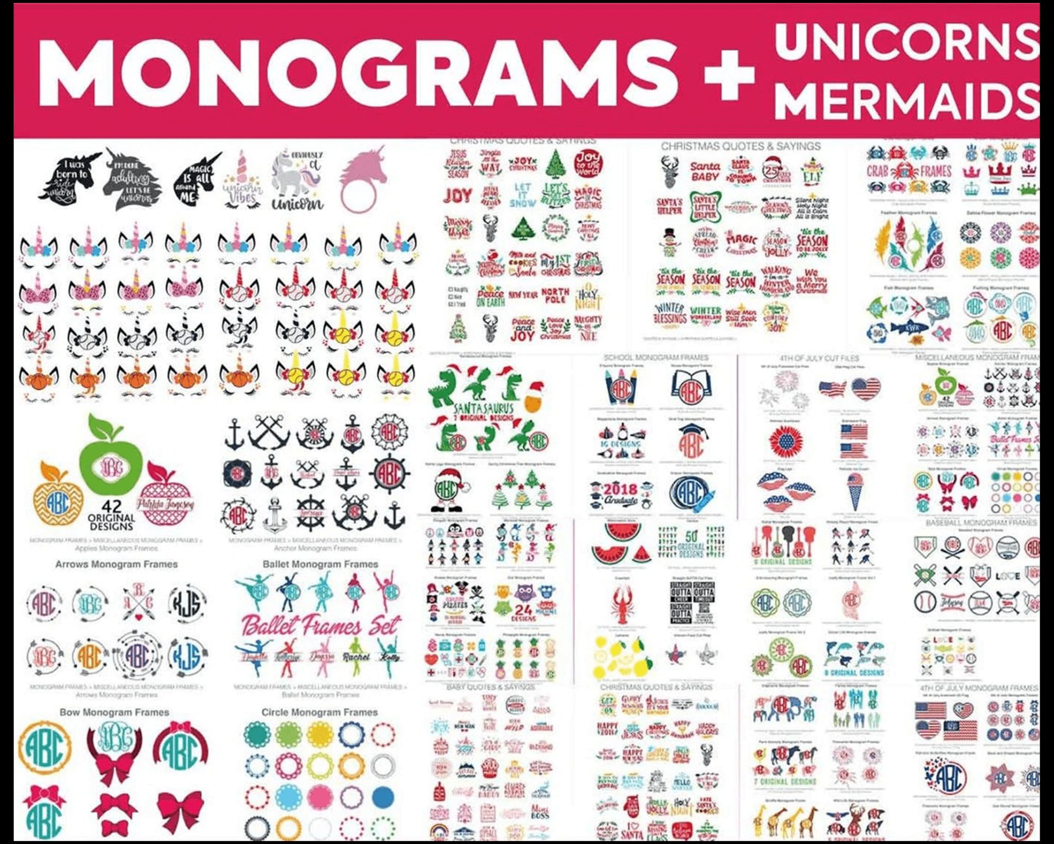 200,000 MEGA UNIQUE DESIGN SVG BUNDLE