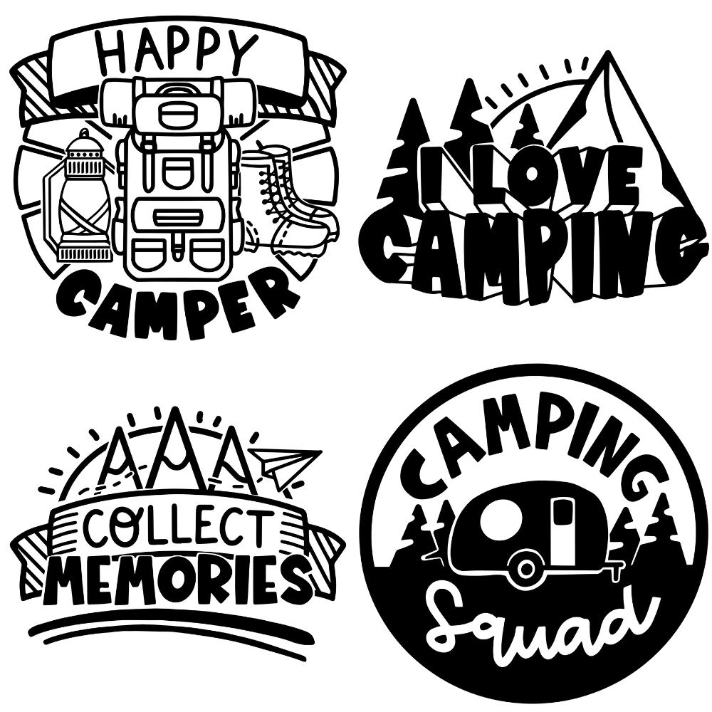 Camping Svg Bundle for cricut