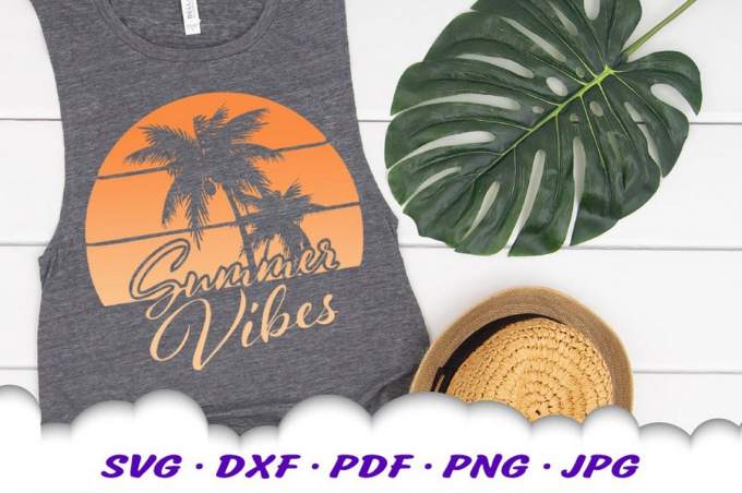 Beach Vibes Summer Turtle SVG Bundle