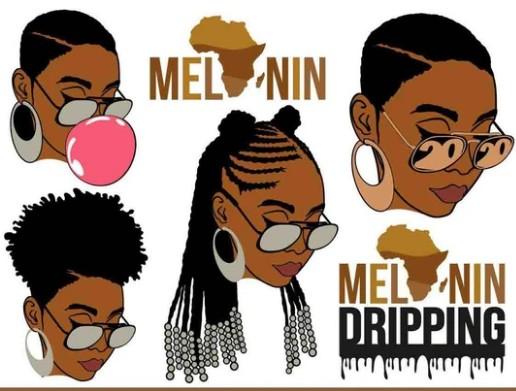 +1000 Afro women Svg bundle files