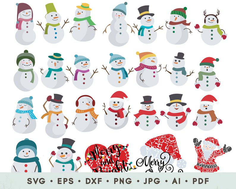 Christmas SVG Bundle PNG files Clipart