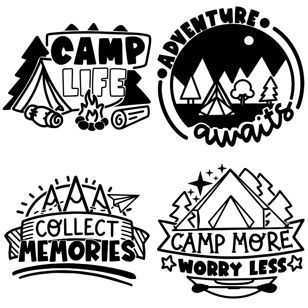 Camping Svg Bundle for cricut