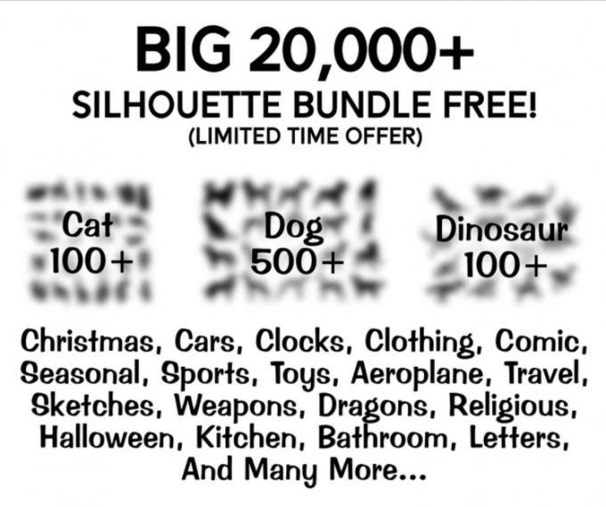 999,999 SVG bundle Silhouette Files for Cricut Cut