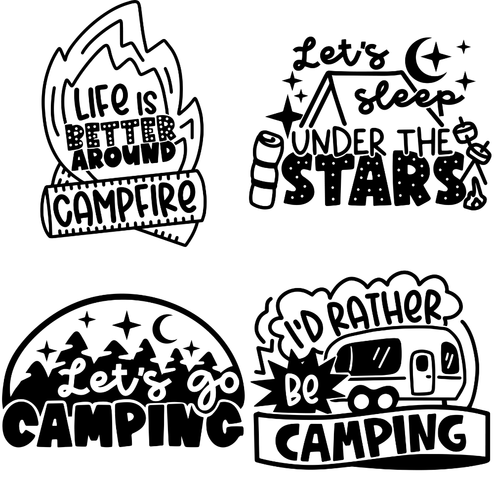 Camping Svg Bundle for cricut