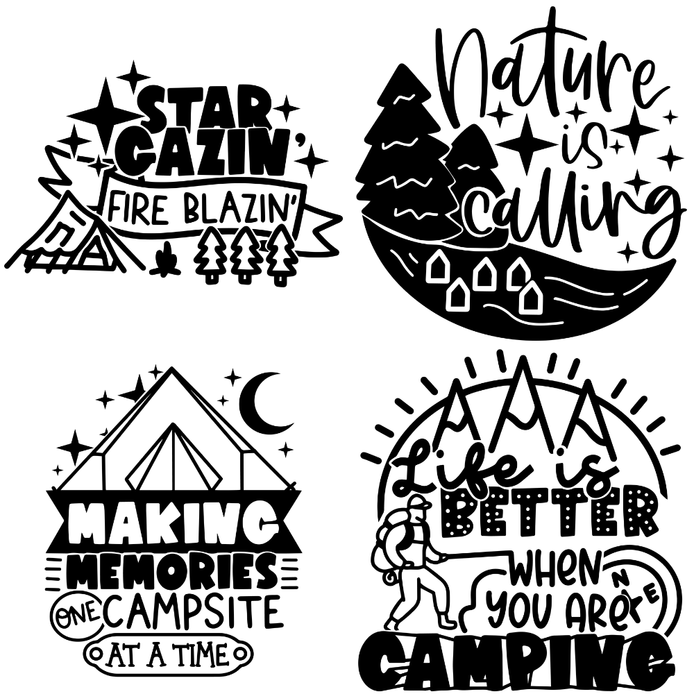 Camping Svg Bundle for cricut